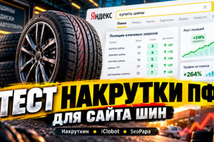 Тест сервисов накрутки поведенческих для магазина шин